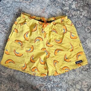 Patagonia Baggies with Cantaloupe Pattern